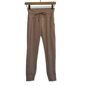 Vuori Leggings Daily Pocket Legging Tan Cream Brown Size S